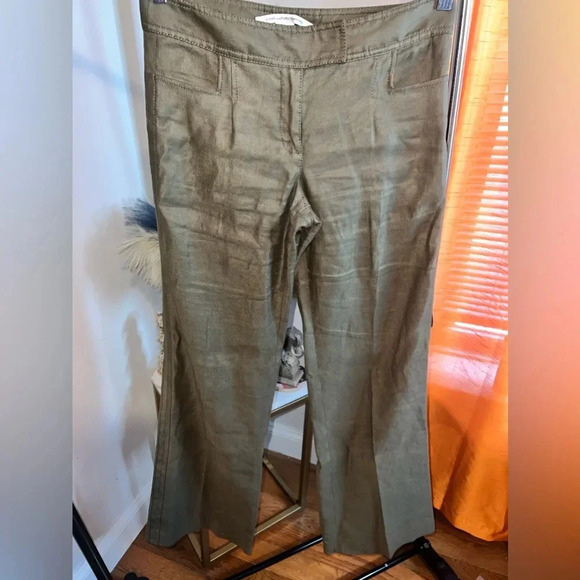 Diane von Furstenberg Linen Blend Pants size 6 - Picture 1 of 5